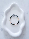 Beaded Evil Eye Bracelet, 14kt Gold-Filled, Friendship Jewelry